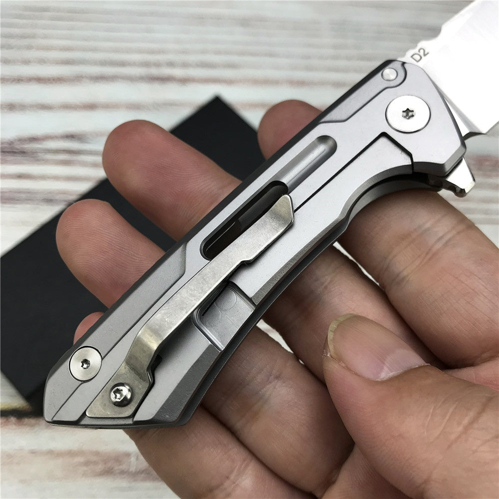 D2 Steel Folding Blade Knife Survival Camping Hunting Tactical Knives Outdoor Combat Knives Self Defense EDC Hand tools Gift for Man