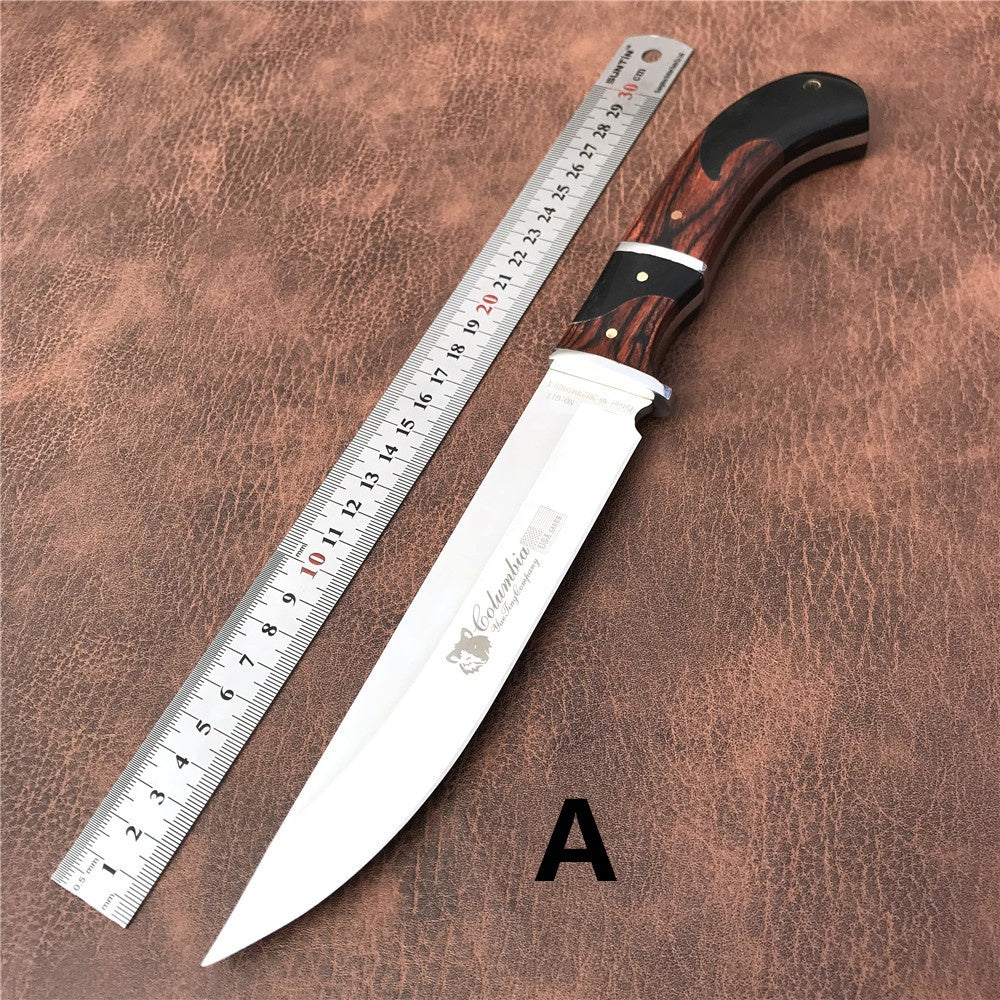 Columbia Tactical Fixed blade knife 5cr13 blade Colour wood handle Camping hunting knives outdoor survival tools dagger