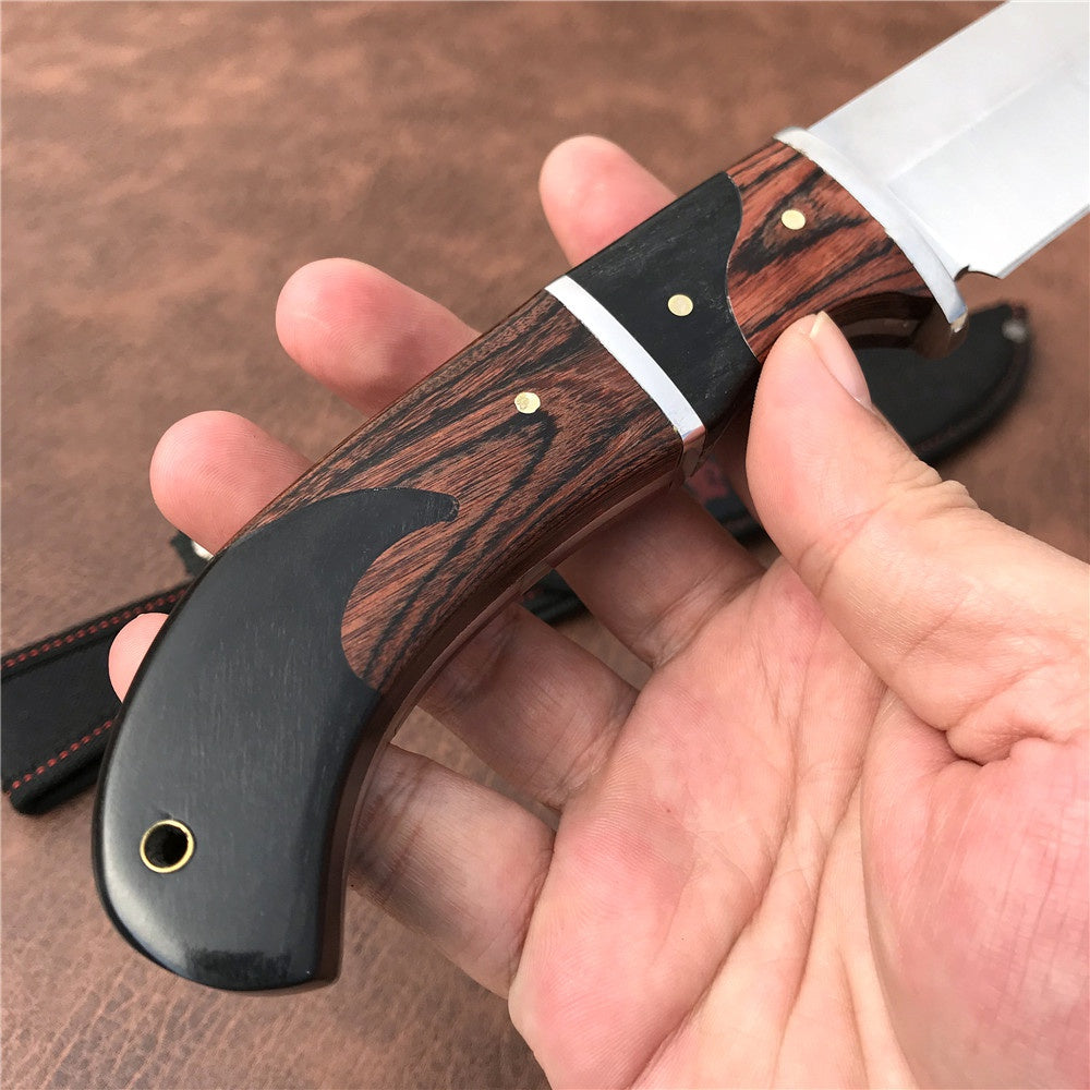 Columbia Tactical Fixed blade knife 5cr13 blade Colour wood handle Camping hunting knives outdoor survival tools dagger