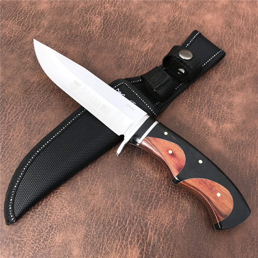 Columbia Tactical Fixed blade knife 5cr13 blade Colour wood handle Camping hunting knives outdoor survival tools dagger