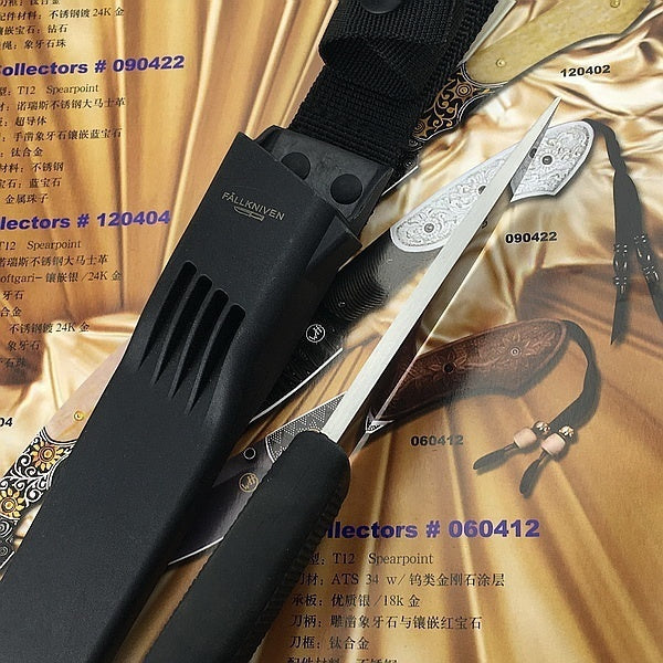 Falkney 2021 New Tactical Fixed Knife 7Cr13 Blade ABS Handle Fixed Knife with Sheath Military Knives