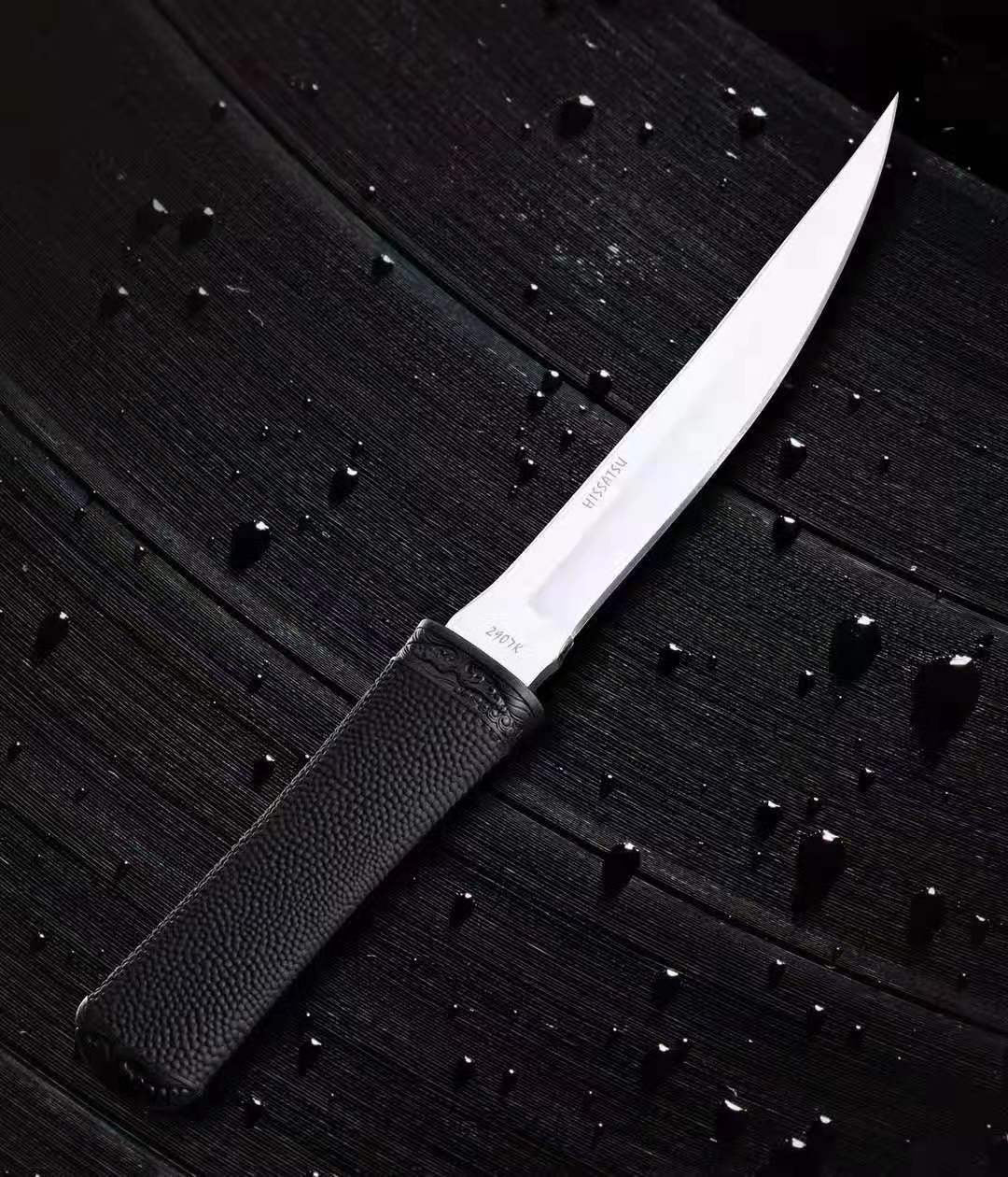 CRKT 2907K CEO Gentleman's Fixed Blade Knife EDC 9cr18mov Blade Non-slip Rubber Handle Tactical Knife With Plastic Knife Sheath