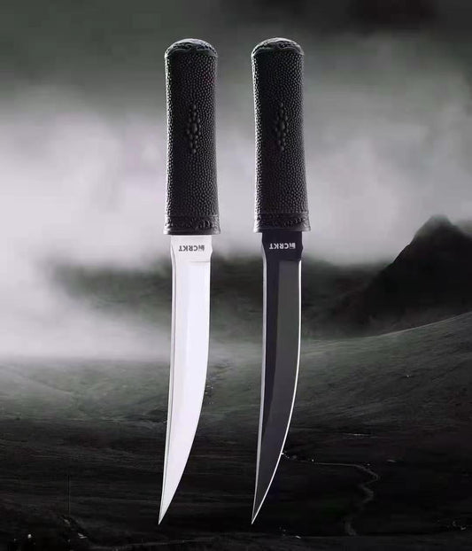 CRKT 2907K CEO Gentleman's Fixed Blade Knife EDC 9cr18mov Blade Non-slip Rubber Handle Tactical Knife With Plastic Knife Sheath