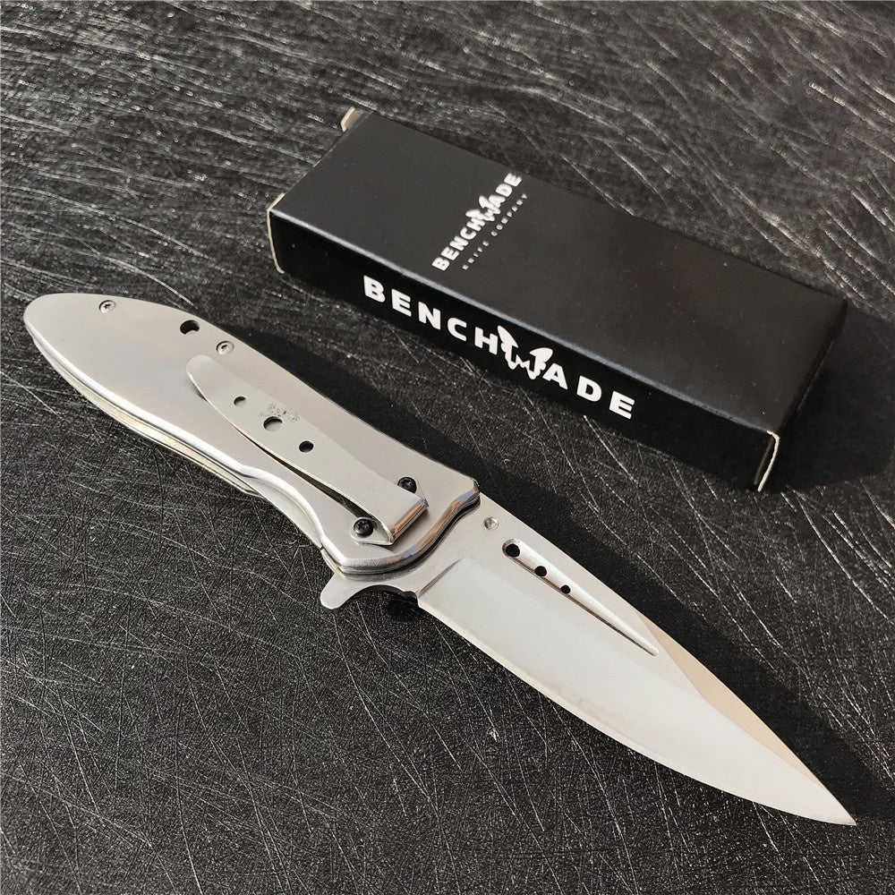 Tactical Camping Pocket Knife Benchmade Folding Knife 7Cr17Mov Steel Blade Color Wood Handle EDC Tool