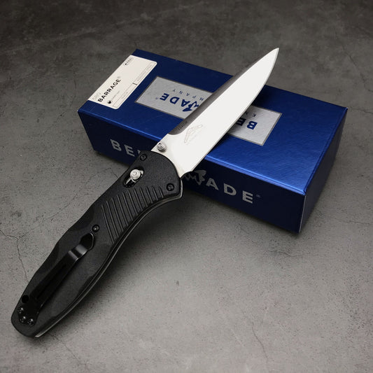 Benchmade Folding Knife Tactical Benchmade 580 Bugout AXIS Folding Knife 3.24"  S30V Satin Plain Blade Outdoor Hunting Camping Knife