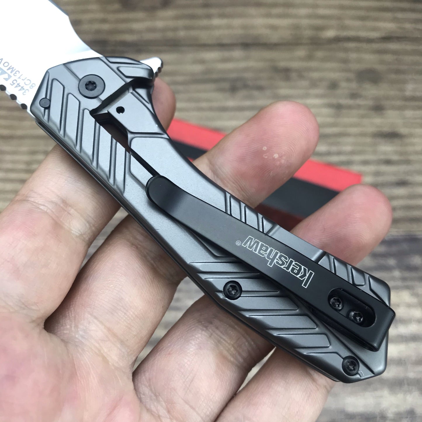 Kershaw 3445 Assisted Flipper Pocket Folding Knife Stainless Steel Handles 8cr13mov Blade Best Buy mfro Outdoor Gear Lab Includes Frame Lock, SpeedSafe Assisted Opening and Reversible Pocketclip