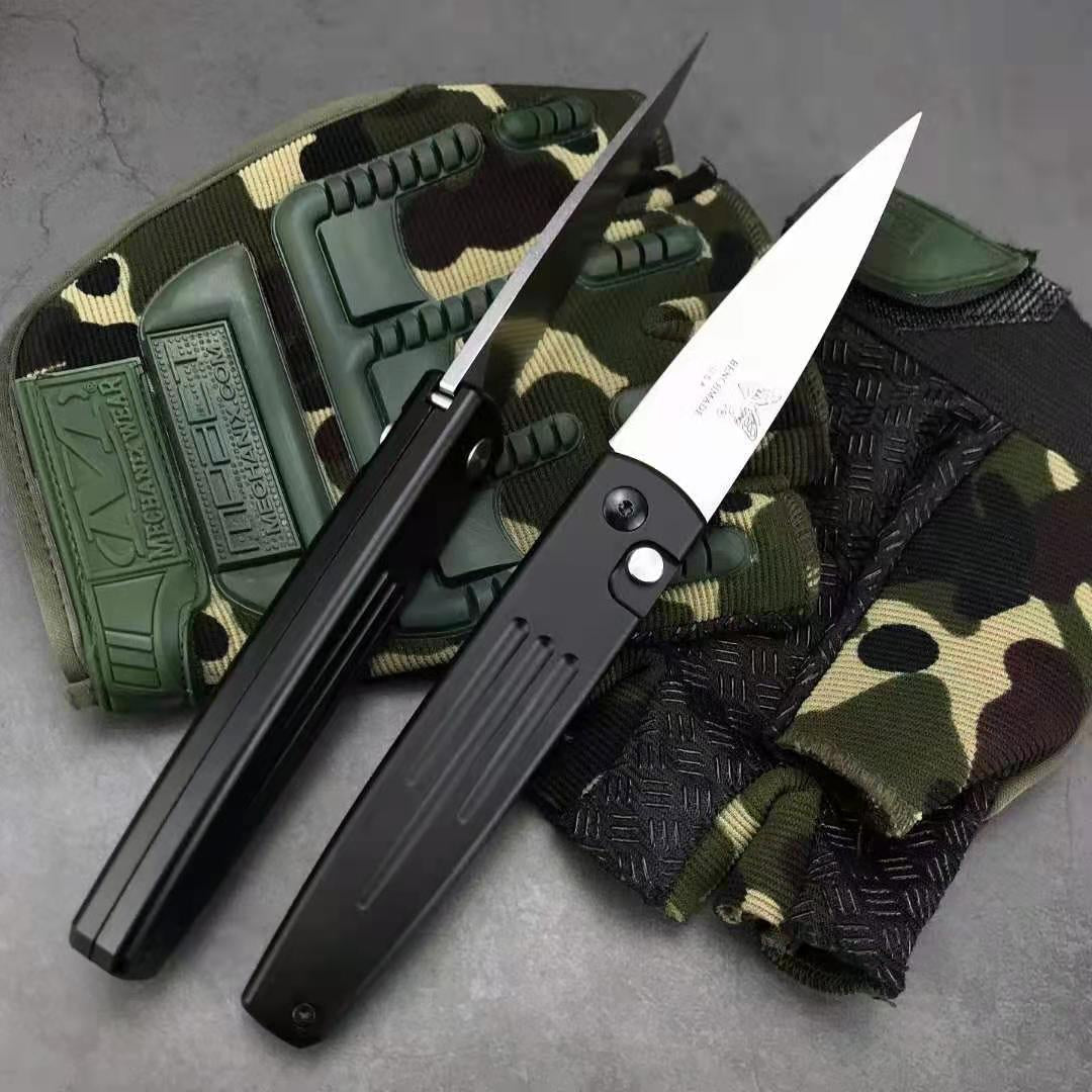 Benchmade 1000 Auto Spike Automatic Tactical Knife Outdoor S30V Blade Spring Knife Switchblade (3.6" Satin) Outdoor Camping Tactical Pocket Knife 2 Styles