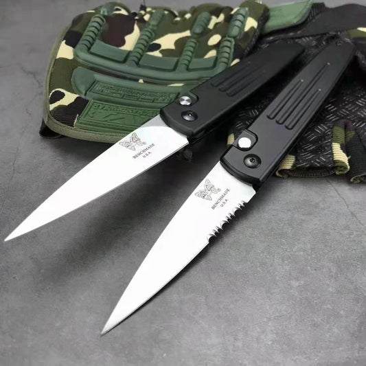 Benchmade 1000 Auto Spike Automatic Tactical Knife Outdoor S30V Blade Spring Knife Switchblade (3.6" Satin) Outdoor Camping Tactical Pocket Knife 2 Styles