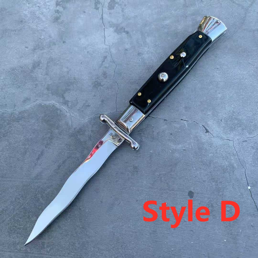 NEW ITALY Stiletto Switchblade Spring Knife Automatic Knives Quick ...