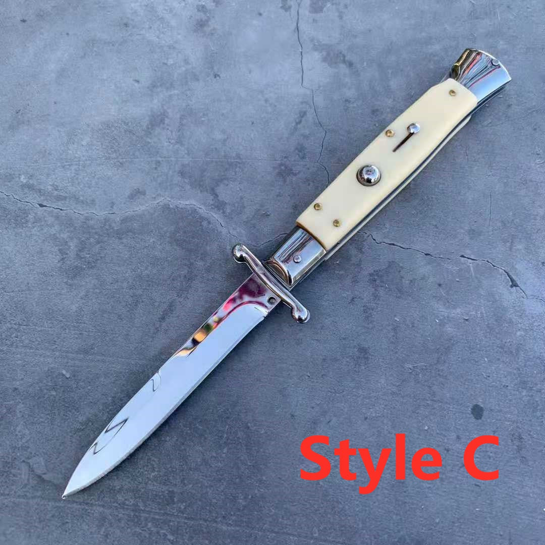 NEW ITALY Stiletto Switchblade Spring Knife Automatic Knives Quick ...