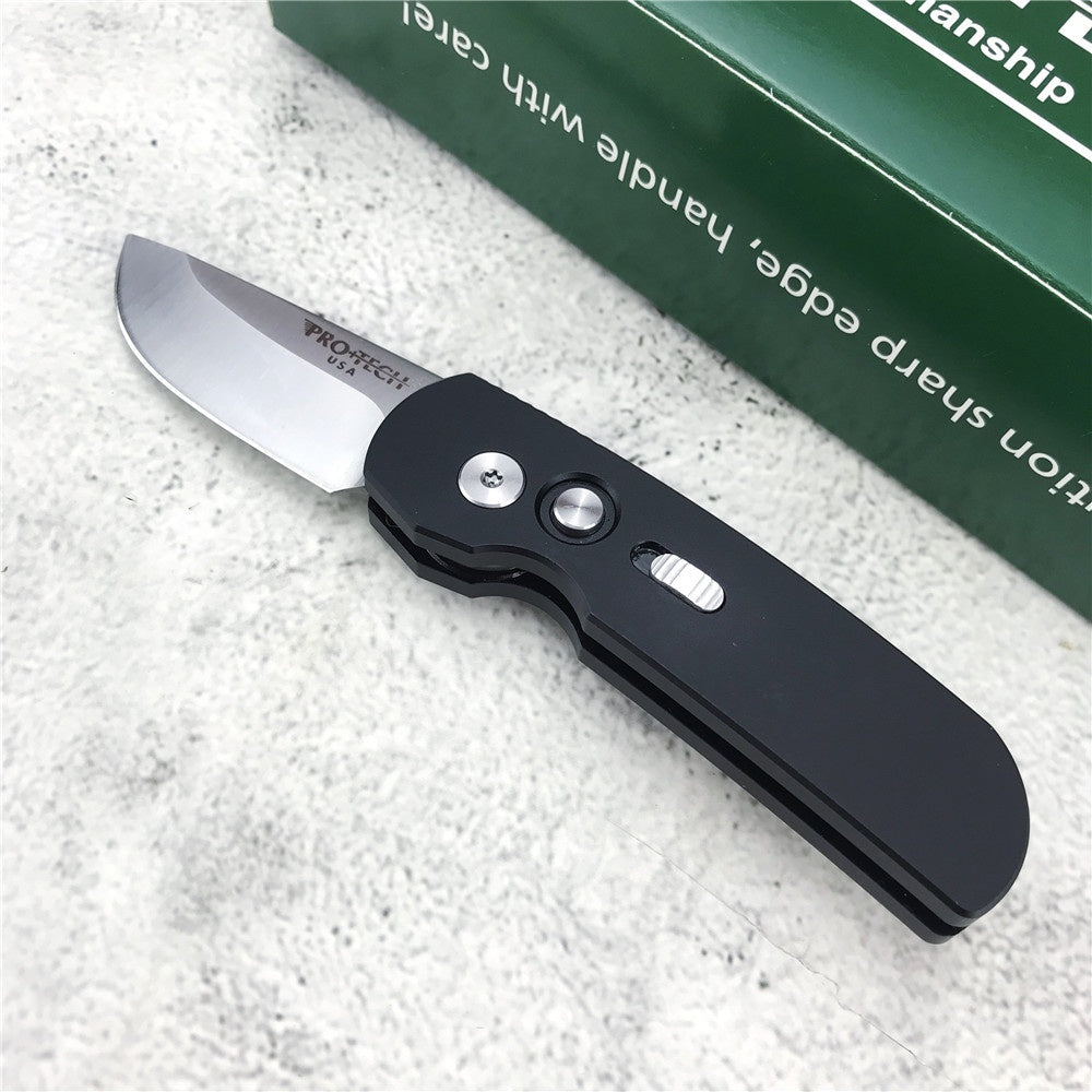 Pro-Tech  Tactical Spring Assisted Open Folding Knife T6-6061 Aluminium Alloy Handle 154CM Stainless Steel Rescue Camping Survival Pocket Knife