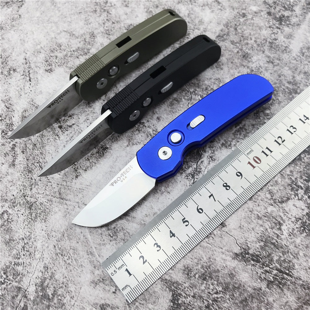 Pro-Tech  Tactical Spring Assisted Open Folding Knife T6-6061 Aluminium Alloy Handle 154CM Stainless Steel Rescue Camping Survival Pocket Knife