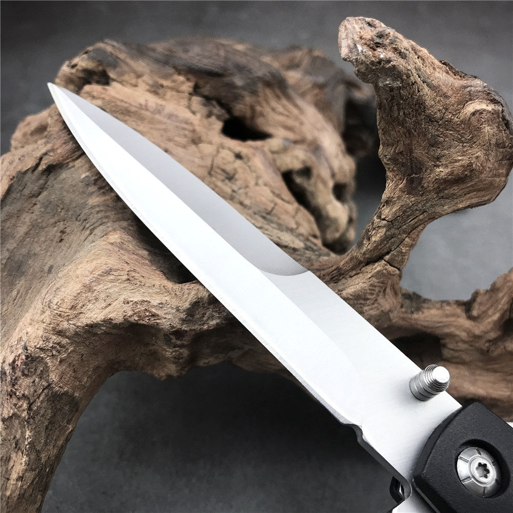 Cold Steel Black Ti-Lite VI 6” Blade Nylon Fiber Handle Tactical Stiletto Folding Survival Knife Folding Blade Knife 26SXP 26S 2 Styles