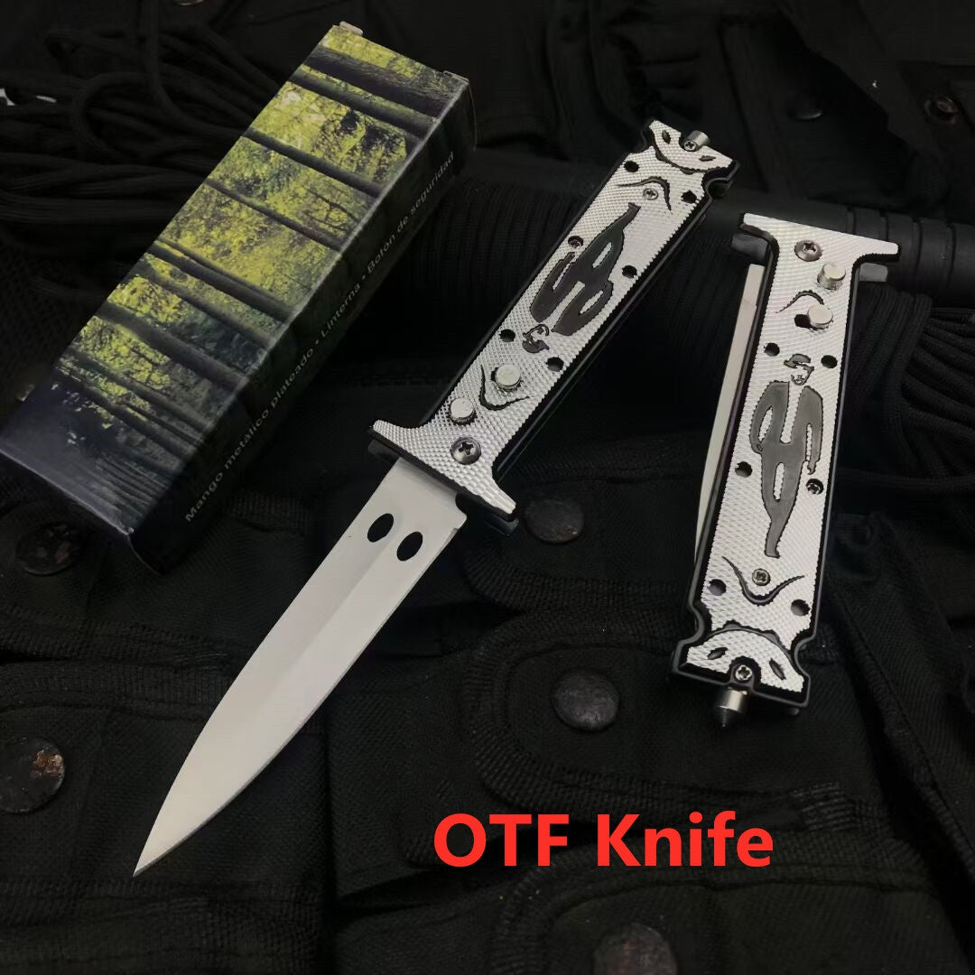 Kershaw 7100 7600 OTF Switchblade Knife Aluminium Handle Spring Assisted Opening Knives Hunting KNIFE Gift Box
