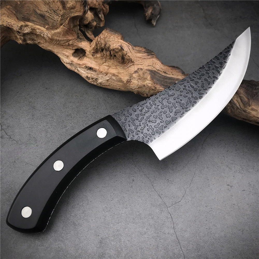 Cleaver Boning Knives Serbian Knife With Leather Sheath Handmade Forged Kitchen Knife Full Tang Butcher Knives
