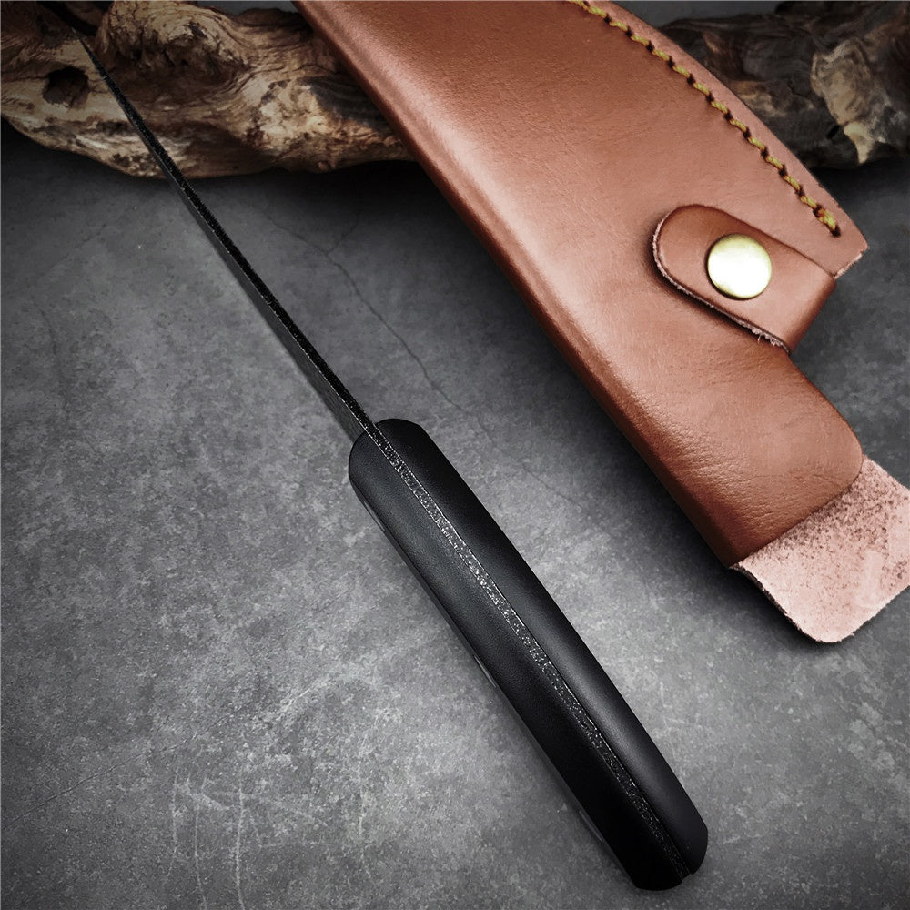 Cleaver Boning Knives Serbian Knife With Leather Sheath Handmade Forged Kitchen Knife Full Tang Butcher Knives
