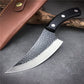 Cleaver Boning Knives Serbian Knife With Leather Sheath Handmade Forged Kitchen Knife Full Tang Butcher Knives