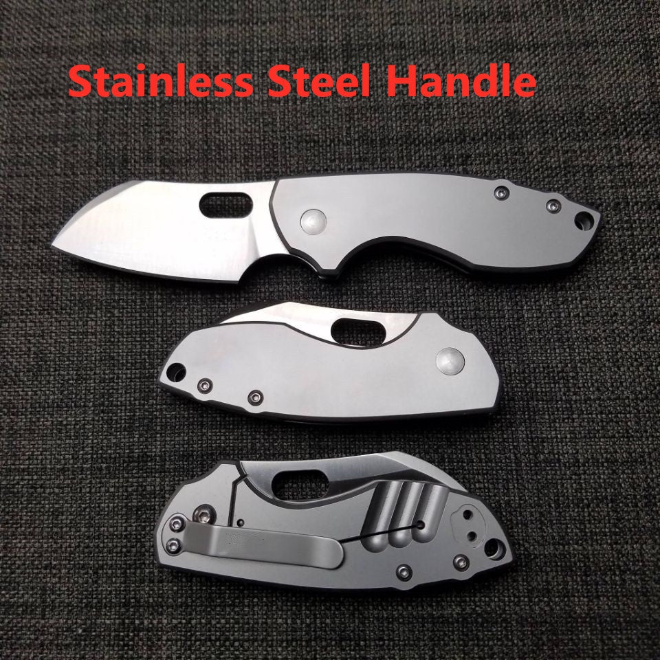 CRKT 5311 Pilar Carbon Fiber Handle EDC Folding Pocket Knife， Compact Everyday Carry, Satin Blade with Finger Choil, Thumb Slot Open, Frame Lock Stainless Handle, Reversible Pocket Clip 5311