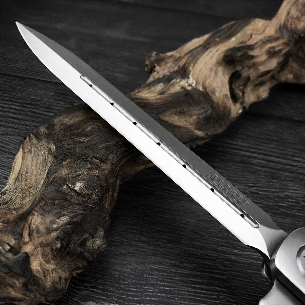 High Hardness Swordfish Folding Knife Assisted Knives Ebony Handle Outdoor Camping Self-defense Knives EDC Multitool