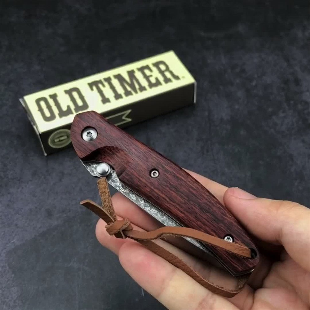 VG10 Damascus Steel Outdoor Tactical Folding Knives Rosewood Handle Knife Handmade Survival Rescue Tools camping Hunting Knife EDC tools