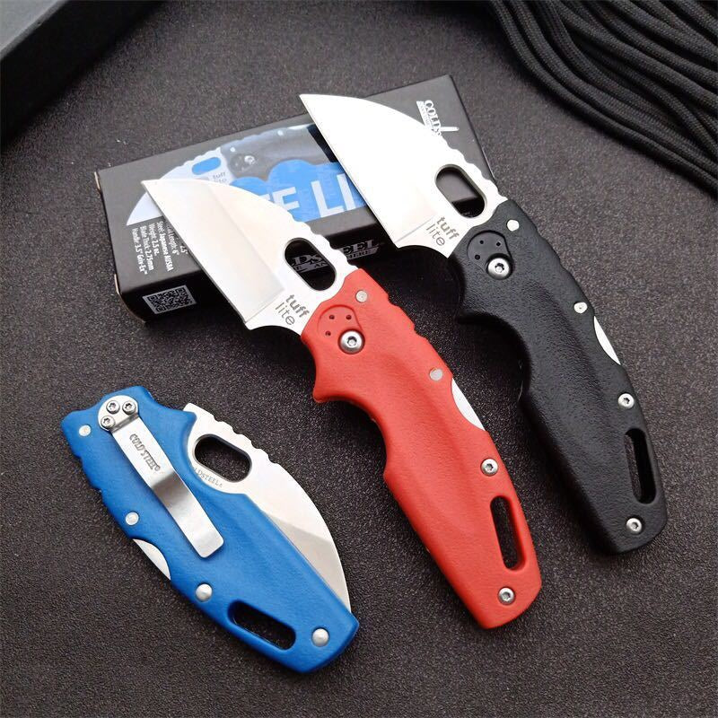 20LT "Tuff Lite" Folding Pocket Mini Knife Nylon Glass Fibre Handle Outdoor Survival Dagger AUS-8A Balde Tactical Camping Tools,color Box Gift