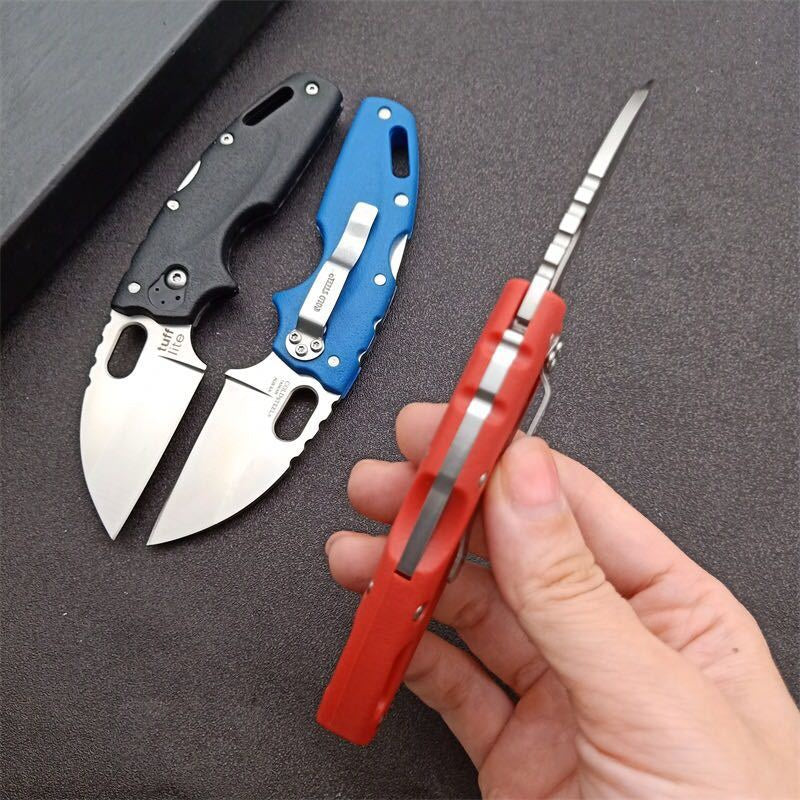 20LT "Tuff Lite" Folding Pocket Mini Knife Nylon Glass Fibre Handle Outdoor Survival Dagger AUS-8A Balde Tactical Camping Tools,color Box Gift