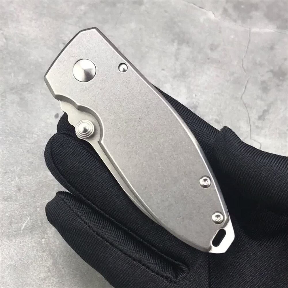 CRKT 2490 Folding Pocket 8Cr13MoV Blade Steel Handle Knife Outdoor Camping Rescue Kitchen Fruit Folding Knife EDC Pocket Tool Gifts
