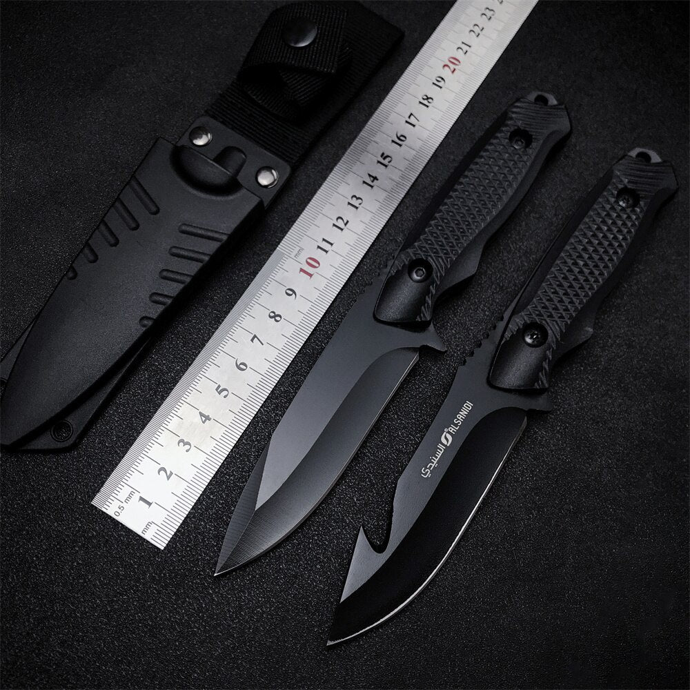 Dropshipping Tactical Seal Fixed Blade Knife 5CR13MOV Steel Blade ABS Handle Pocket Flip Knives Collection GIFT Knife Cover