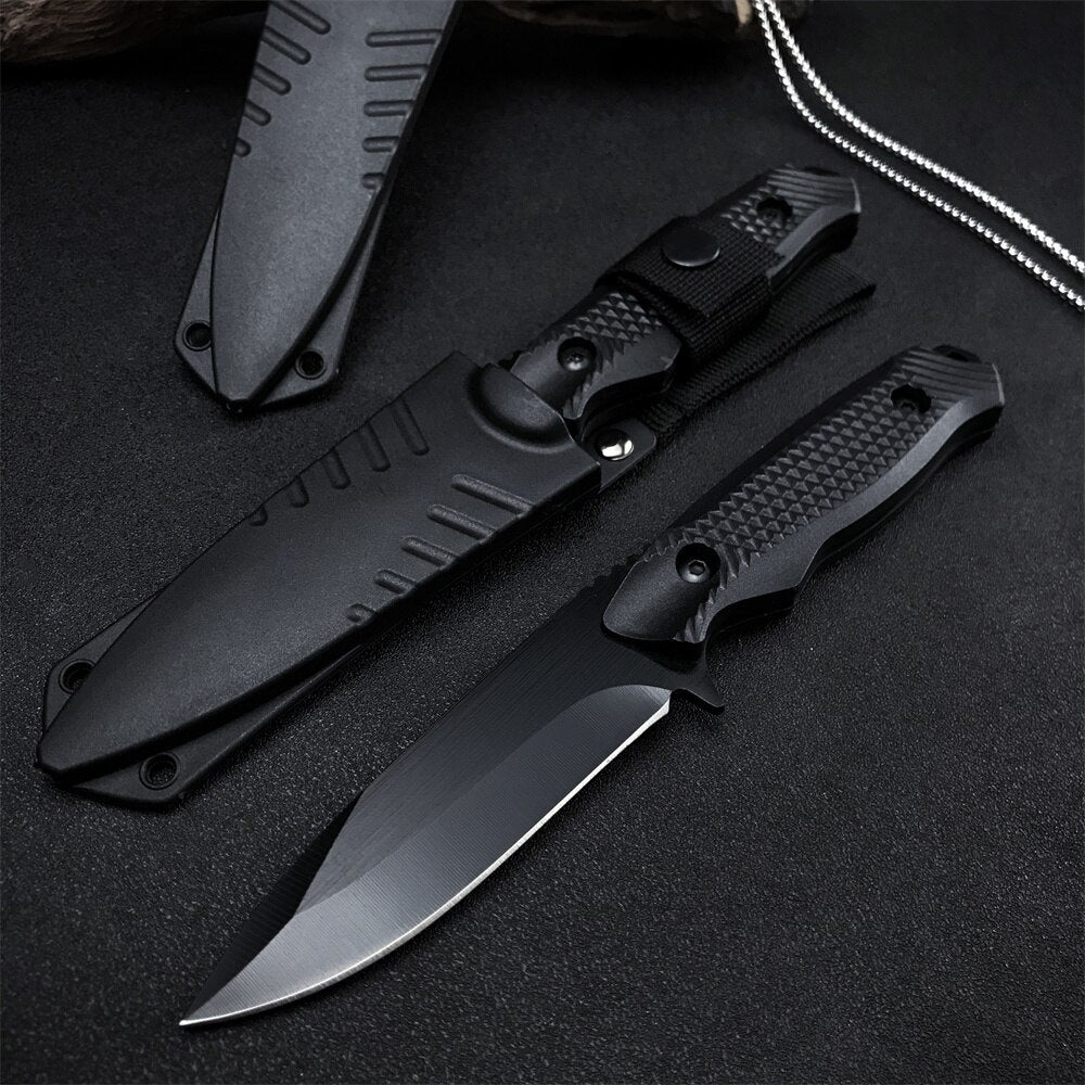 Dropshipping Tactical Seal Fixed Blade Knife 5CR13MOV Steel Blade ABS Handle Pocket Flip Knives Collection GIFT Knife Cover