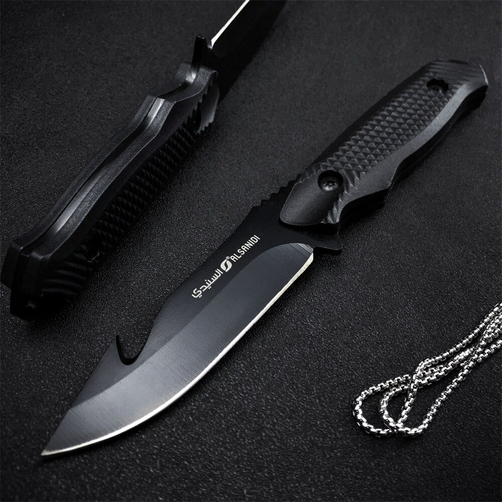 Dropshipping Tactical Seal Fixed Blade Knife 5CR13MOV Steel Blade ABS Handle Pocket Flip Knives Collection GIFT Knife Cover