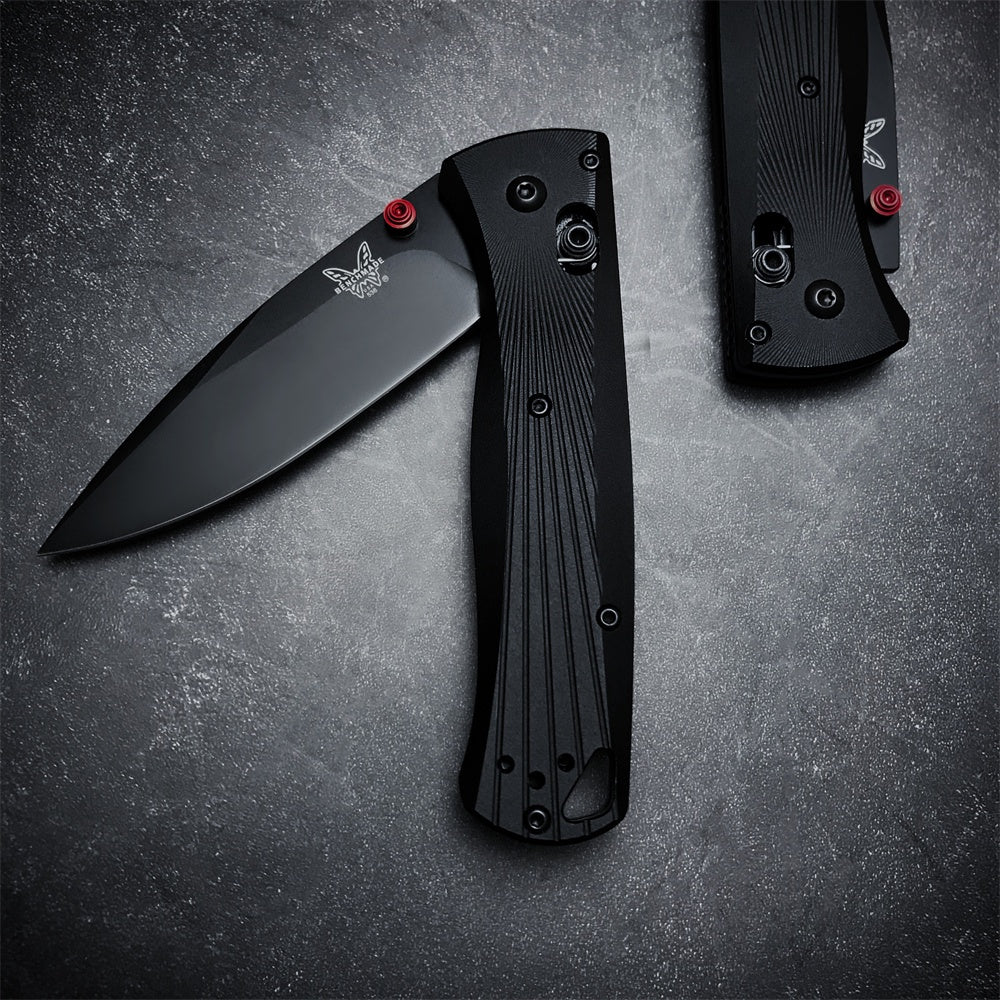 Benchmade 535bk Folding Pocket Knife G10 Handle Satin Plain Edge Knife Axis Lock Mechanism EDC Manual Open Folding Knife for Everyday Carry and Campin