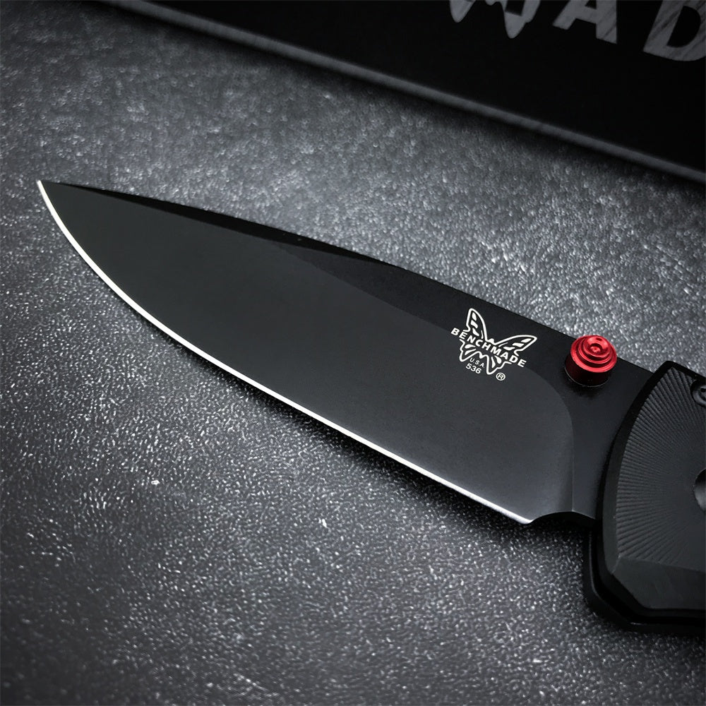Benchmade 535bk Folding Pocket Knife G10 Handle Satin Plain Edge Knife Axis Lock Mechanism EDC Manual Open Folding Knife for Everyday Carry and Campin