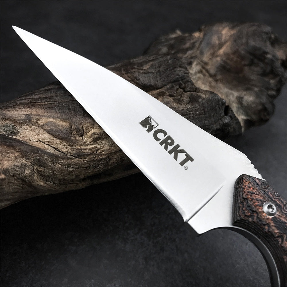 Crkt Tactical Fixed Blade Knife G10 Handle Hunting Camping Neck Claw Knife Utility Survival Multi Tools Gift ABS Knife Sheaht