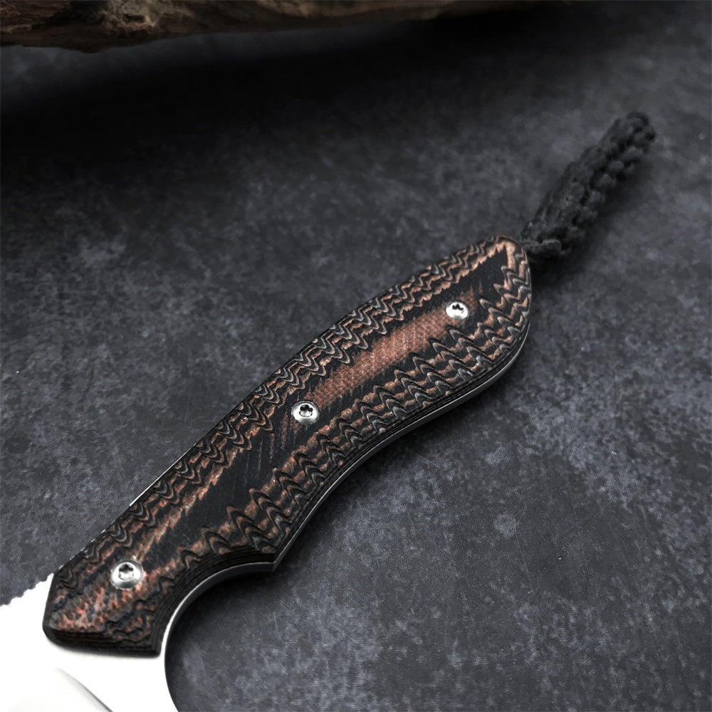 Crkt Tactical Fixed Blade Knife G10 Handle Hunting Camping Neck Claw Knife Utility Survival Multi Tools Gift ABS Knife Sheaht