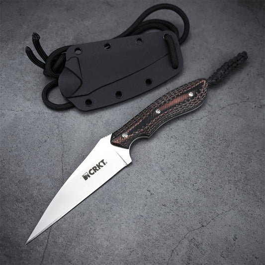 Crkt Tactical Fixed Blade Knife G10 Handle Hunting Camping Neck Claw Knife Utility Survival Multi Tools Gift ABS Knife Sheaht