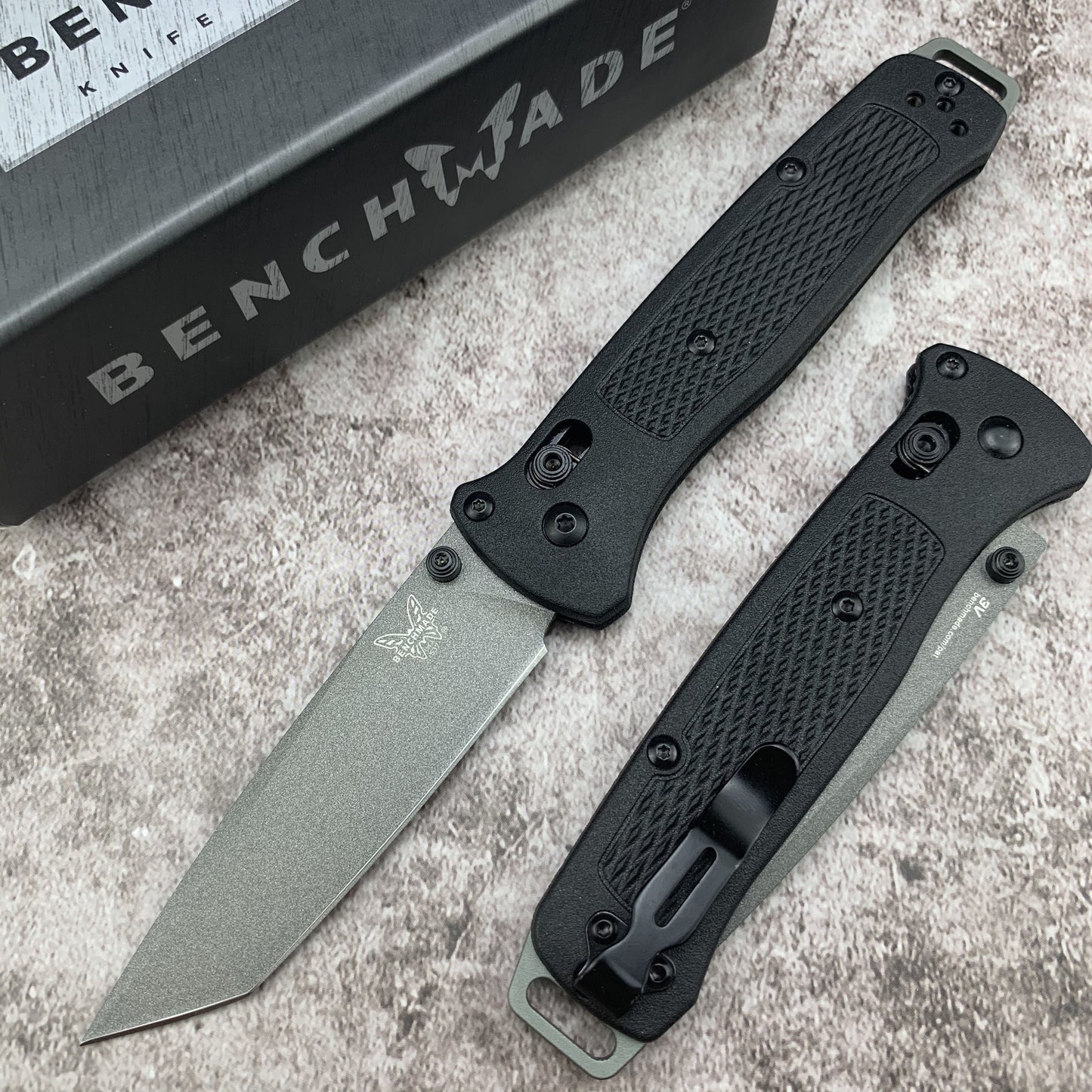 Benchmade - Bailout 537, EDC Tactical Folding Knife, Tanto Blade, Manual Open, Axis Locking Mechanism