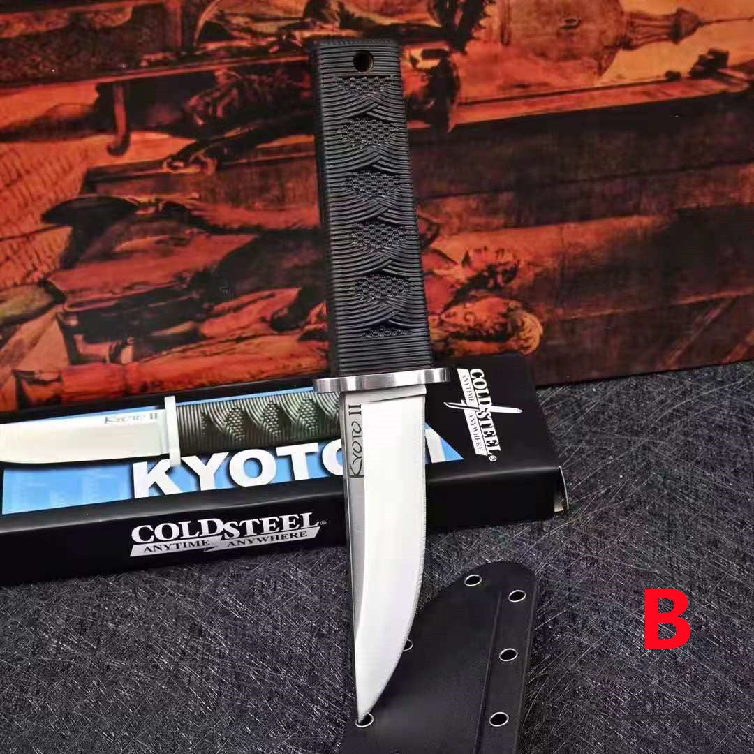 COLD STEEL Samurai Nylon Glass Fibre Handle Home Kitchen Chef Paring Knife Outdoor Camping Hunting Knife Gift K Sheath