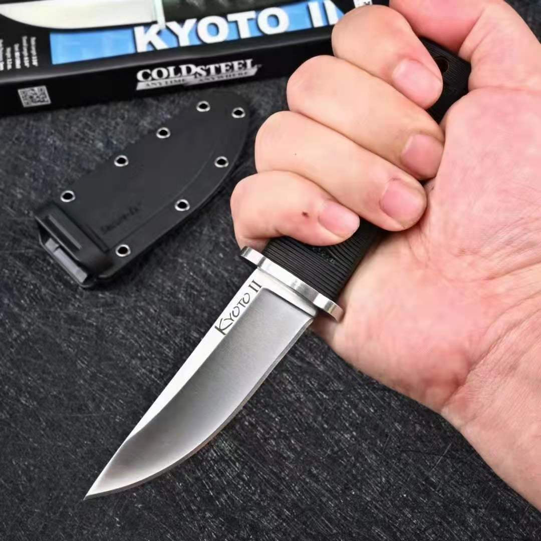 COLD STEEL Samurai Nylon Glass Fibre Handle Home Kitchen Chef Paring Knife Outdoor Camping Hunting Knife Gift K Sheath