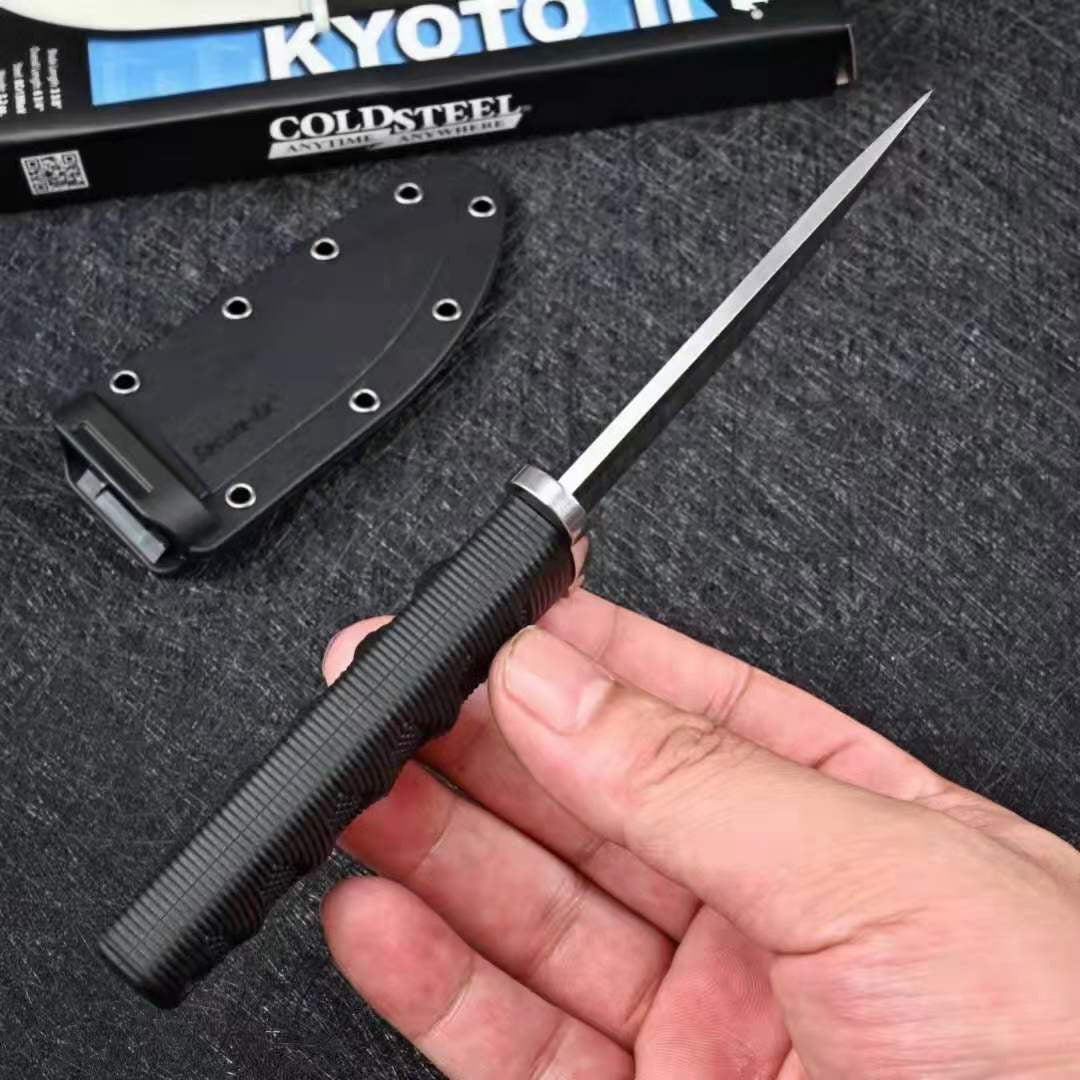 COLD STEEL Samurai Nylon Glass Fibre Handle Home Kitchen Chef Paring Knife Outdoor Camping Hunting Knife Gift K Sheath