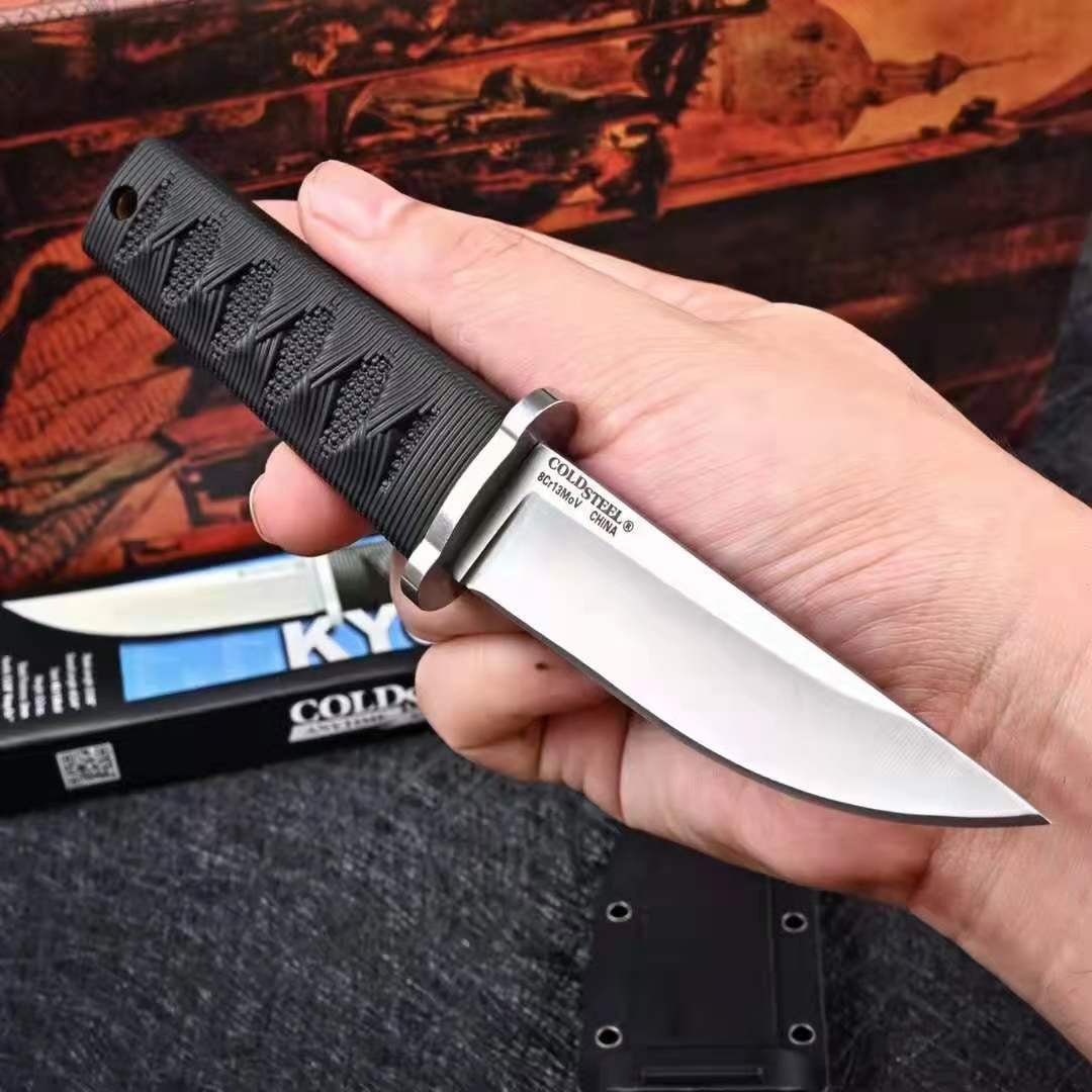 COLD STEEL Samurai Nylon Glass Fibre Handle Home Kitchen Chef Paring Knife Outdoor Camping Hunting Knife Gift K Sheath