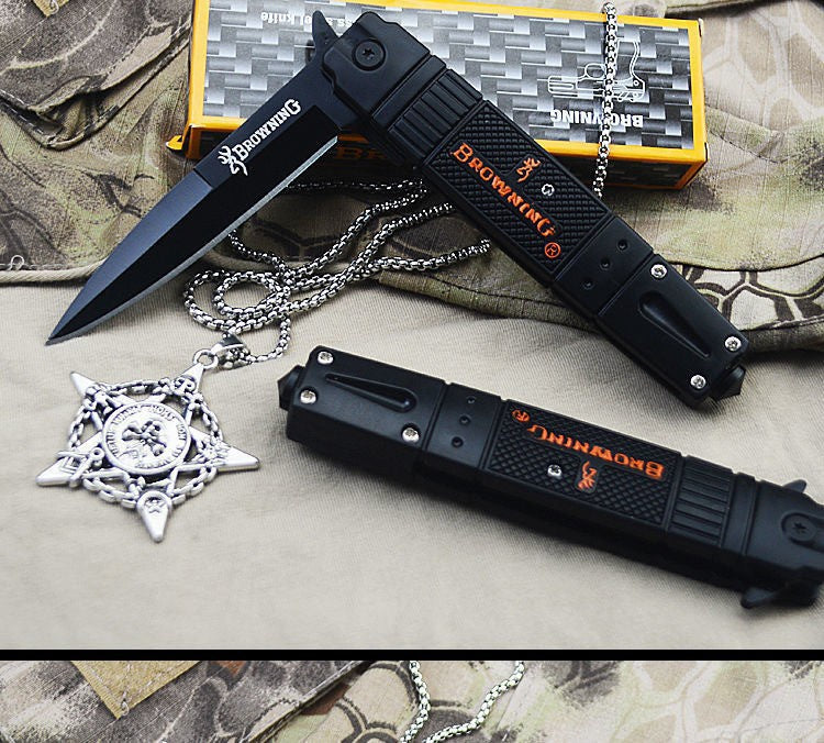 NEW Browning Swordfish Folding Knife Outdoor Knife Camping Self Defense Outdoor Survival Knife Military Knife Folding Knife Gift Box