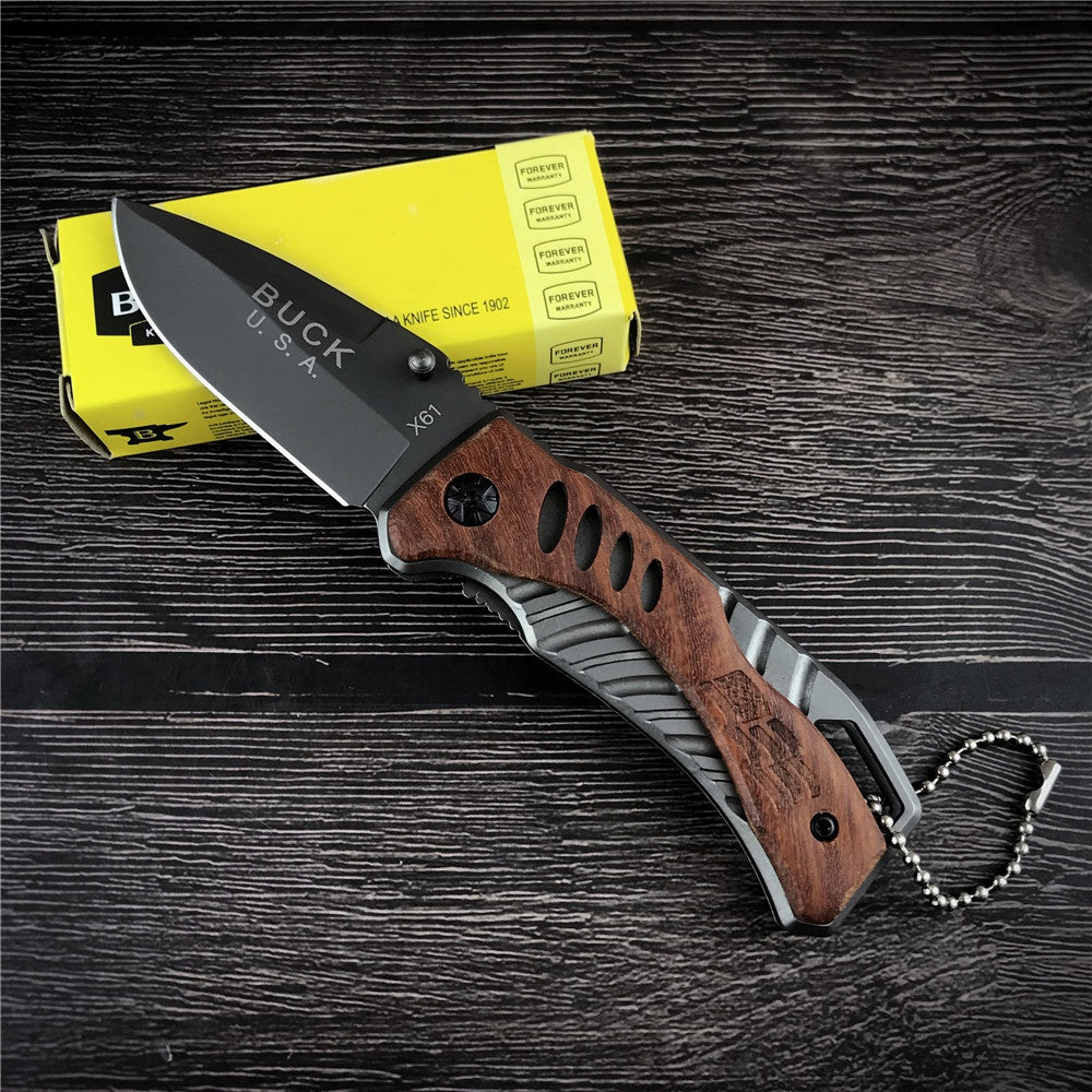 X61 X65 Mini Outdoor Survival Knife Multifunction Folding Knife Gift Box