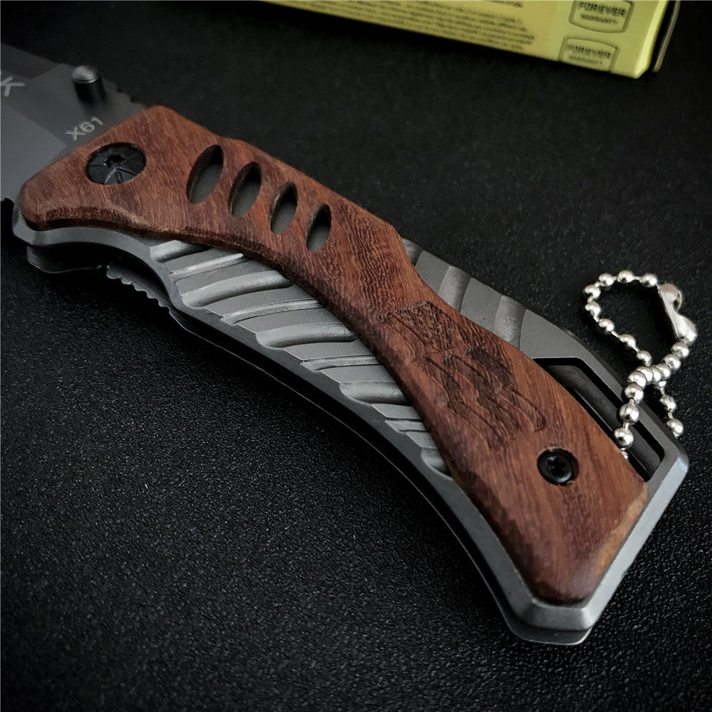 X61 X65 Mini Outdoor Survival Knife Multifunction Folding Knife Gift Box