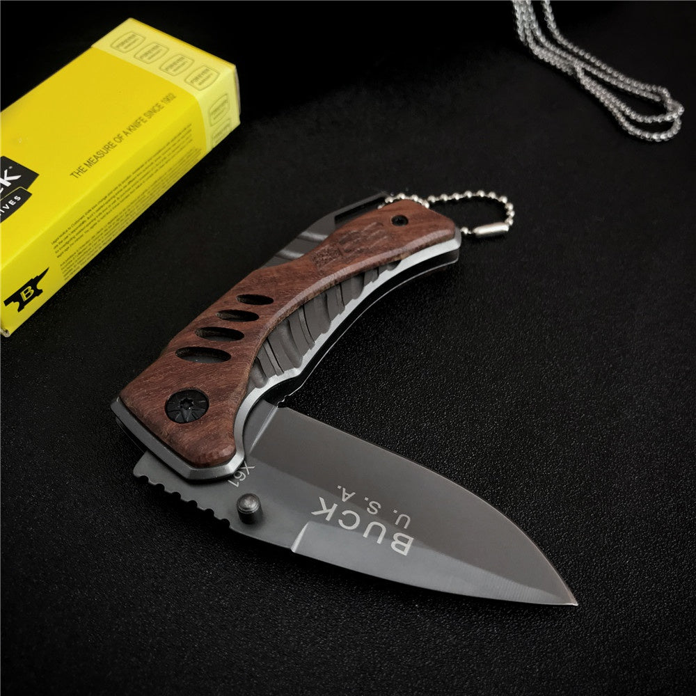 X61 X65 Mini Outdoor Survival Knife Multifunction Folding Knife Gift Box