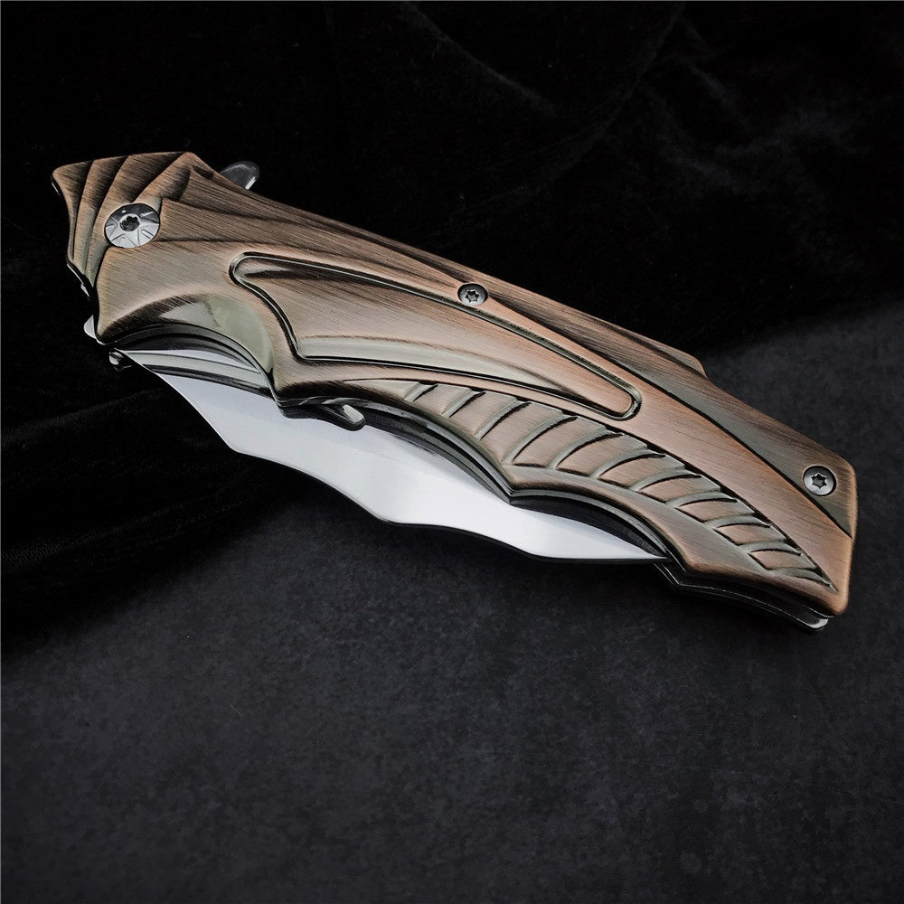 Claw Knives FOX DA158 Folding Karambit Flipper Knife 440 Blade Stainless Steel Handles Combat Training Tool