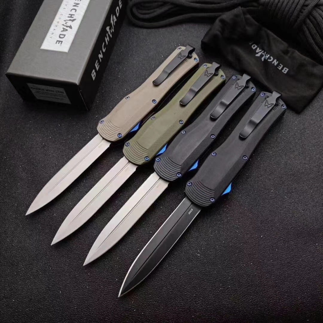 Small Auto Spring Knife NEW Tactical Spring Knives Benchmade 3400 Autocrat AUTO OTF Knife 3.7 ...