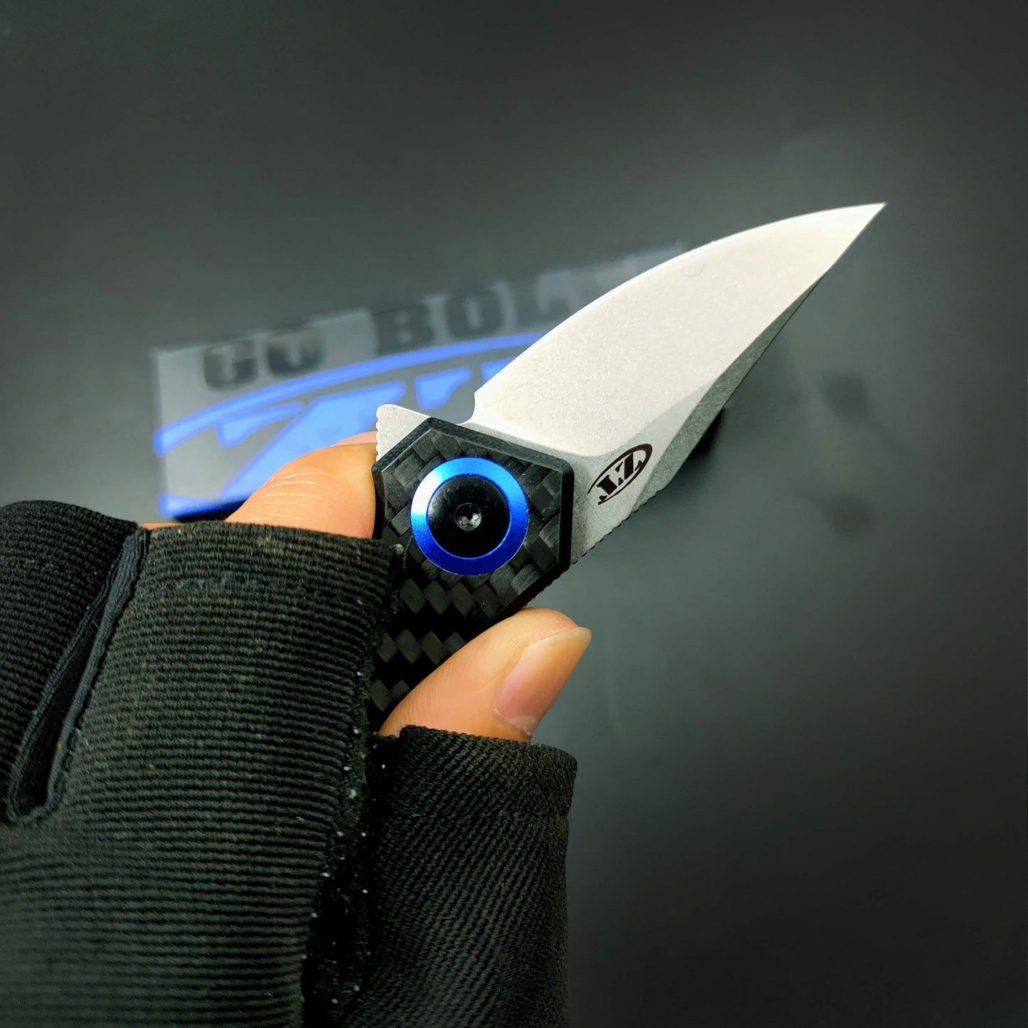 ZT ZERO TOLERANCE 0022 Tactical Knife Spring Assist Opening Folding Knife CPM-20CV Blade Carbon Fiber Handle Flipper Knife Outdoor Camping Hunting Pocket Knife with Clip