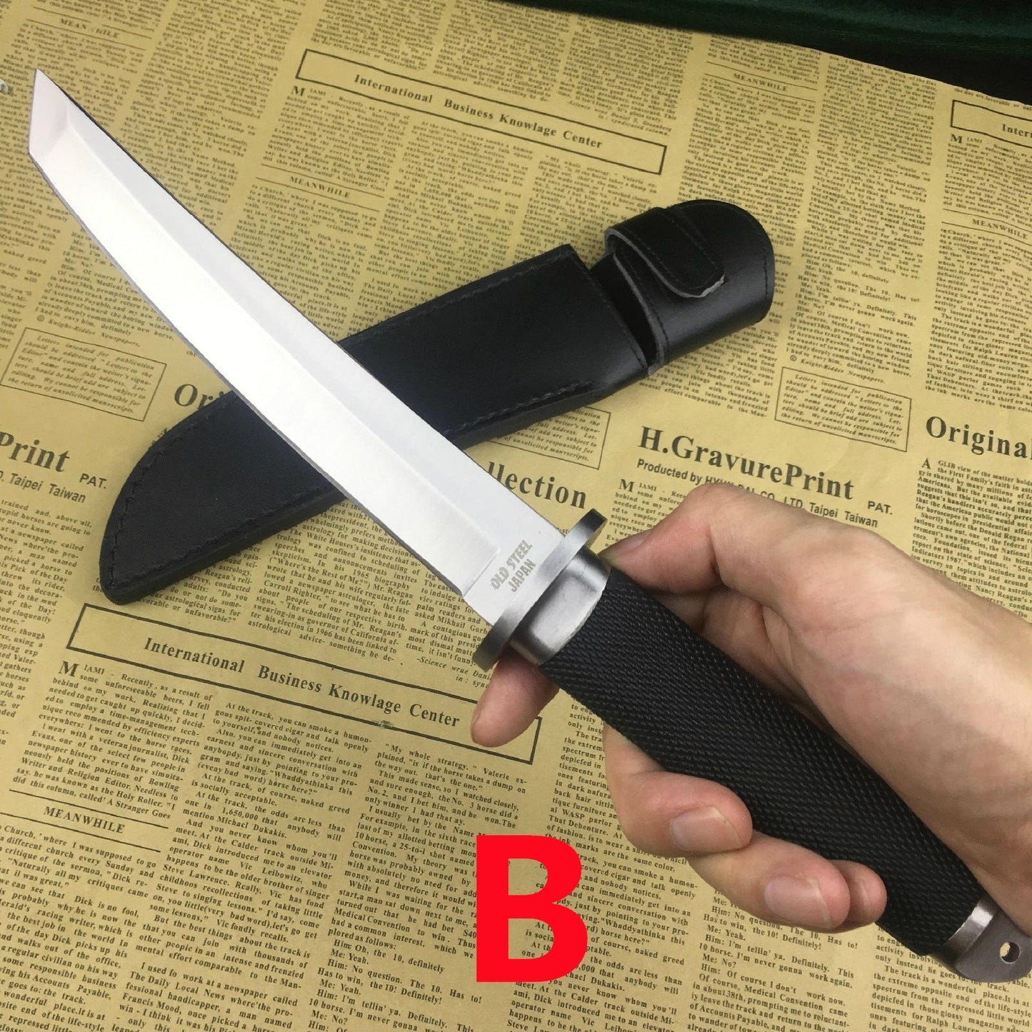 "13"" COLD STEEL Tanto Fixed Blade Knife ABS Handle with Sheath Hunting Army Tactical Dagger Self Defense Knives Survival Tools"
