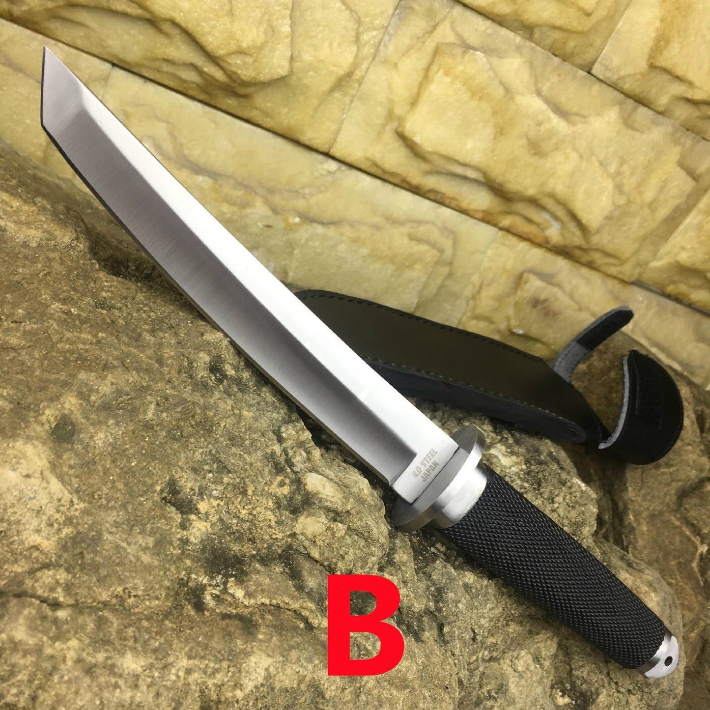 "13"" COLD STEEL Tanto Fixed Blade Knife ABS Handle with Sheath Hunting Army Tactical Dagger Self Defense Knives Survival Tools"