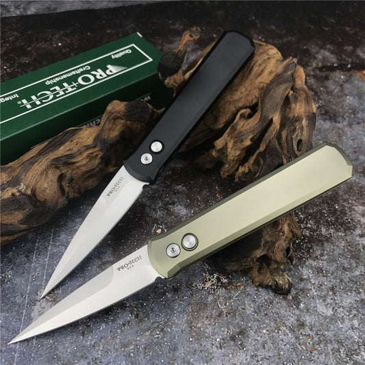 Pro-Tech Italy 920 Godfather Jump Knife Out of Side Spring Knife Automatic Knives Quick Opening Assisted Knives Outdoor Camping Tactical pocket Knife